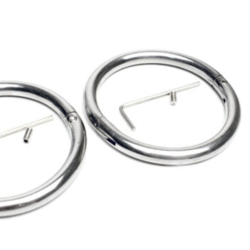 Stainless Gorean BDSM Cuffs